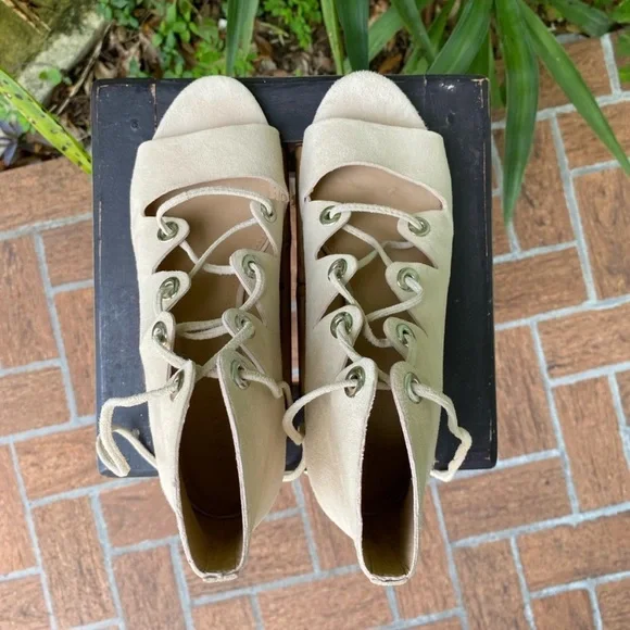 Nude Suede J Crew Sandals - Picture 3 of 11